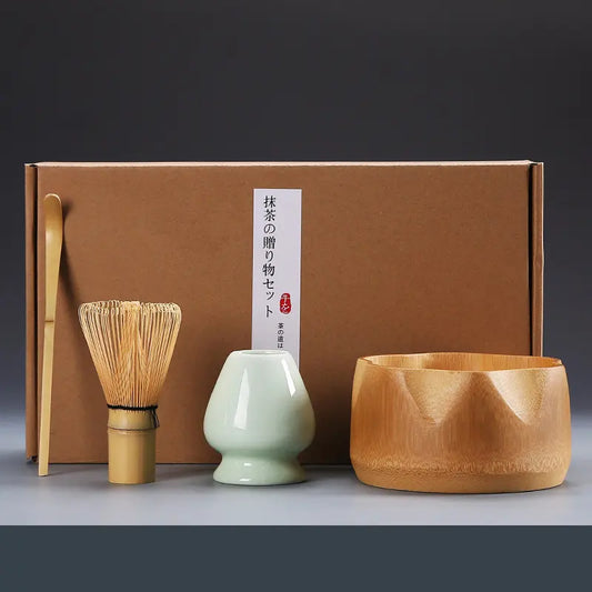 MATCHA SET - WOODEN BOWEL